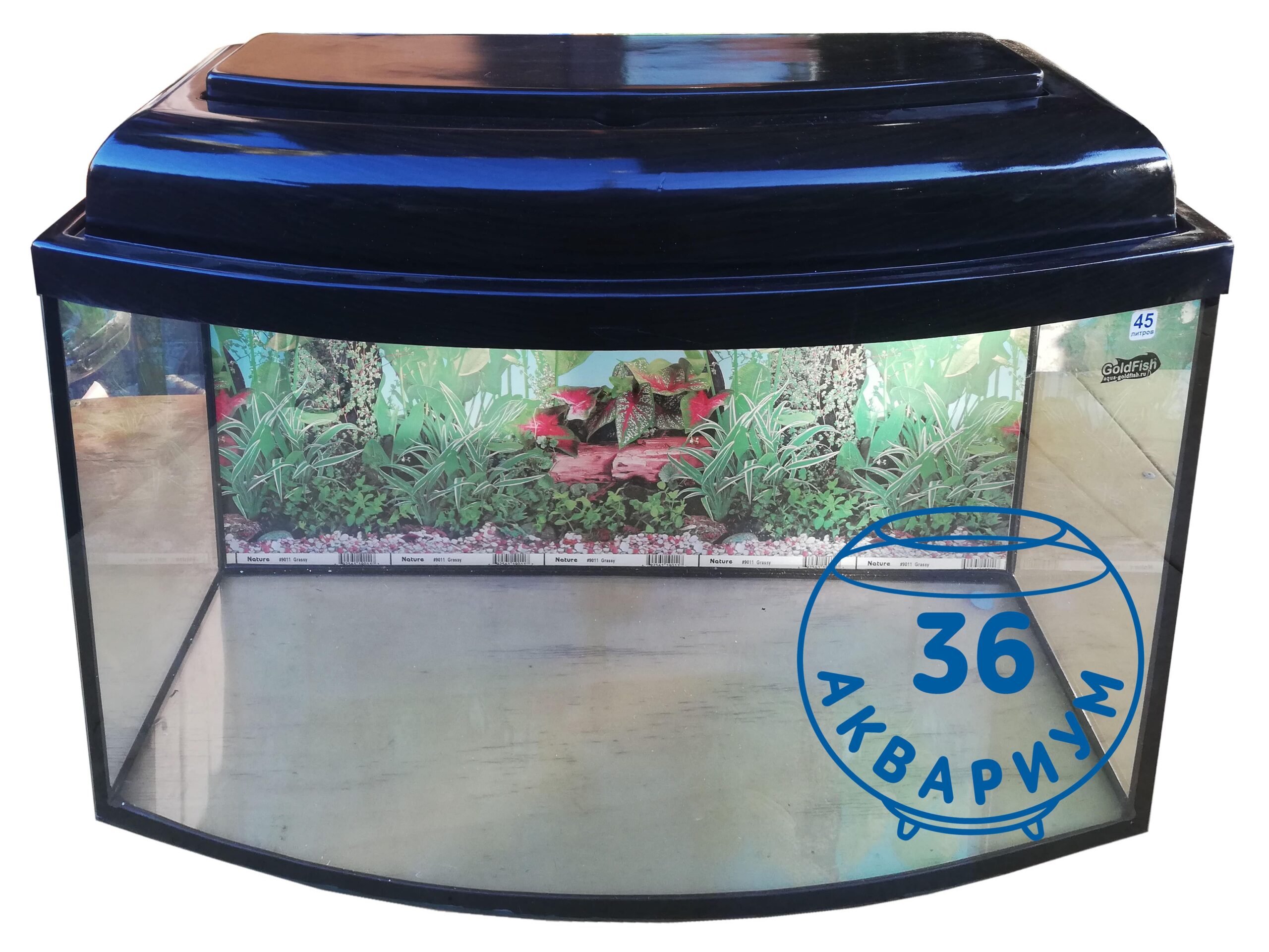 аквариум панорама 100 литров с тумбой
