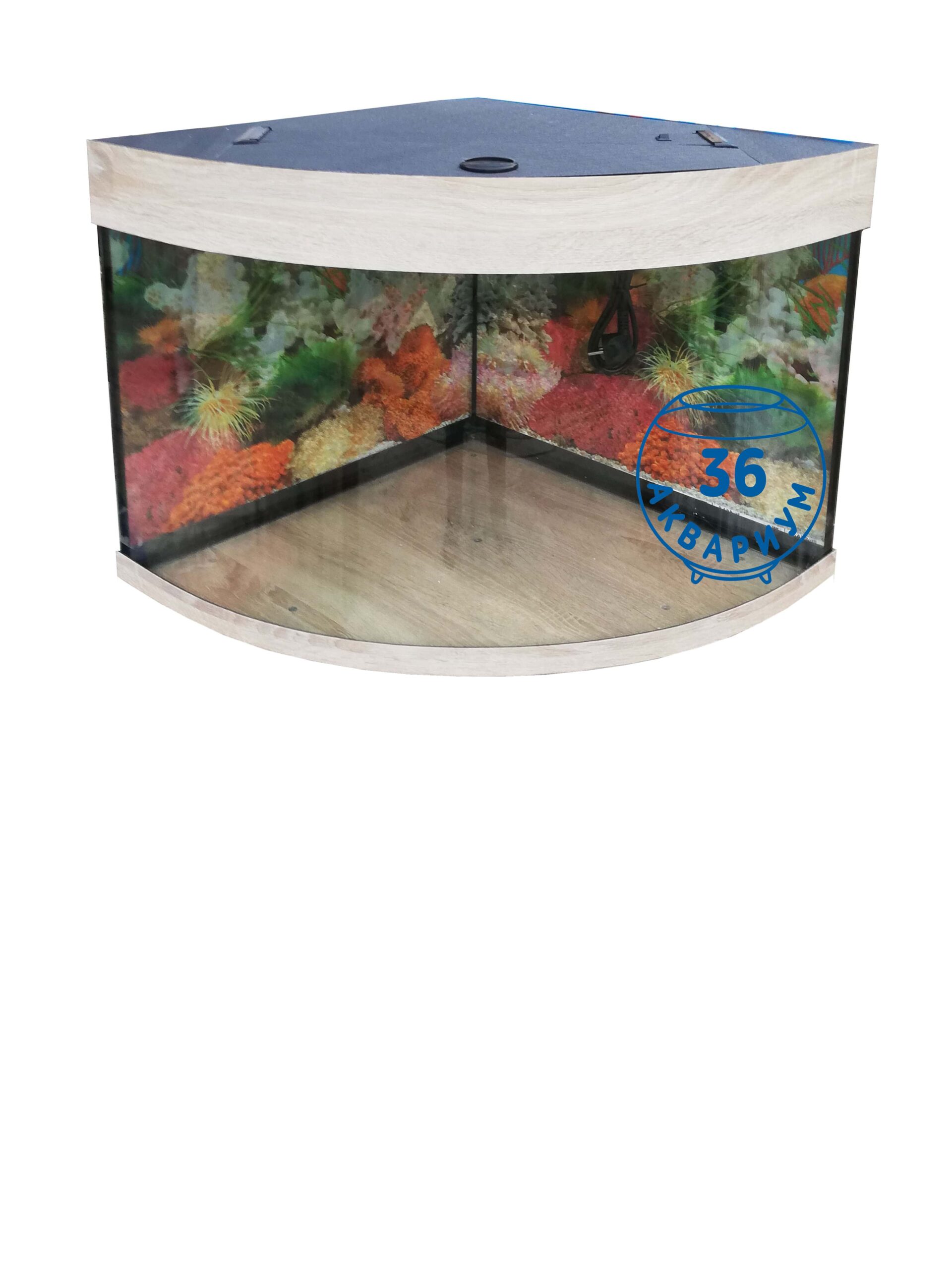 аквариум 210 литров угловой